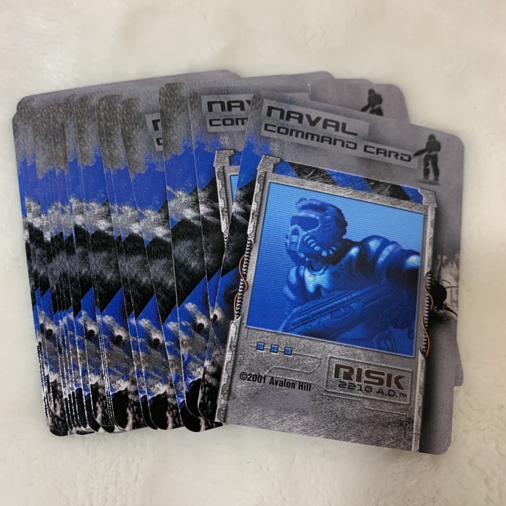 Avalon Hill‎ Hasbro 2007 Risk 2210 AD Replacement Parts 22 Naval Command Cards